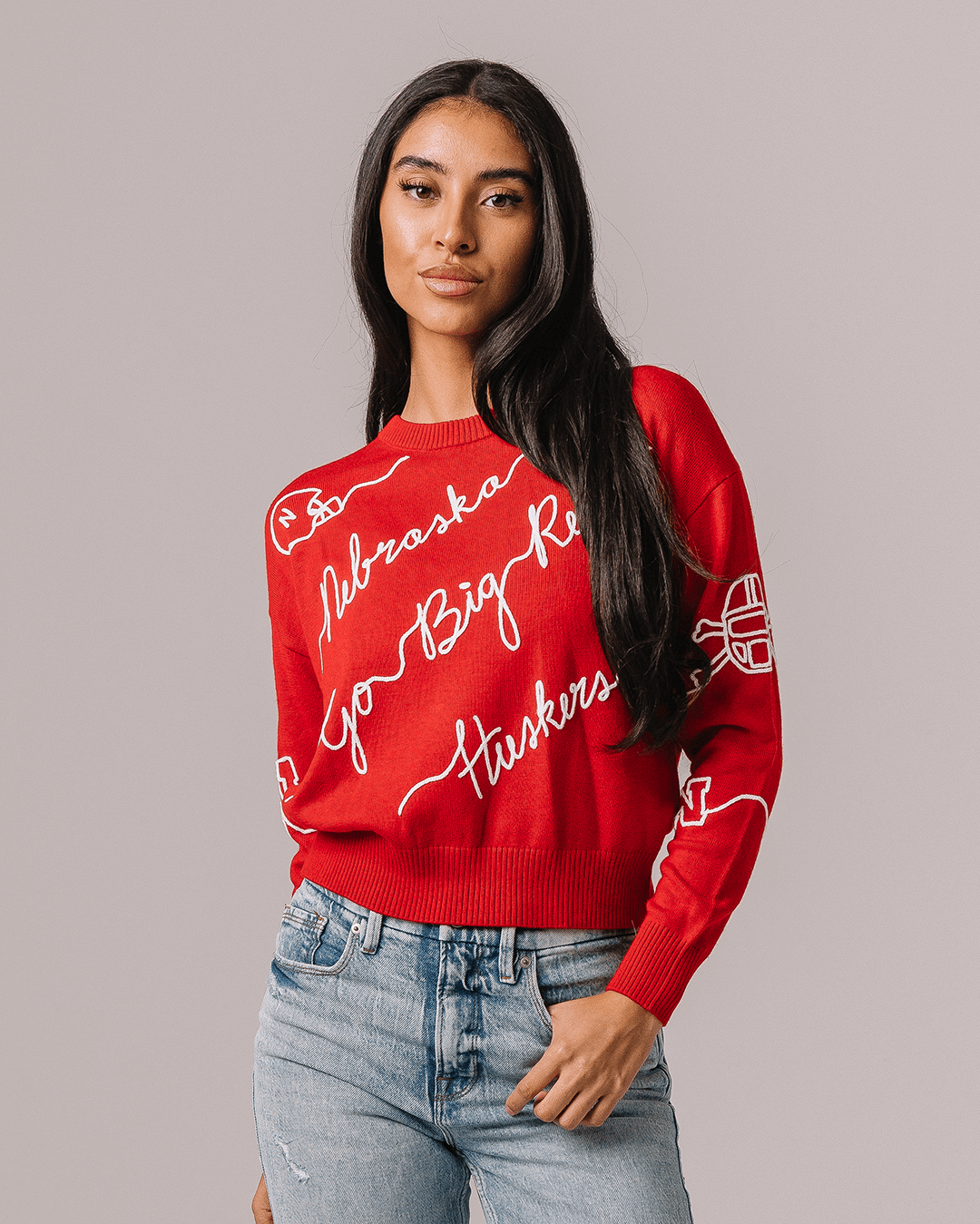 Nebraska Cornhuskers Love Letter Sweater | KADYLUXE