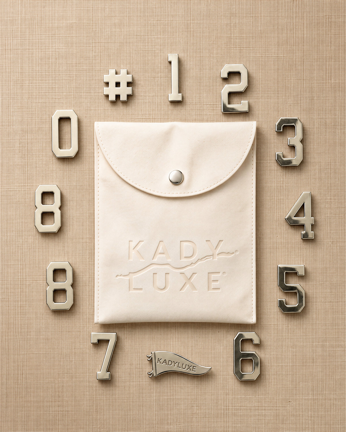 Silver Numbers Pin Pack