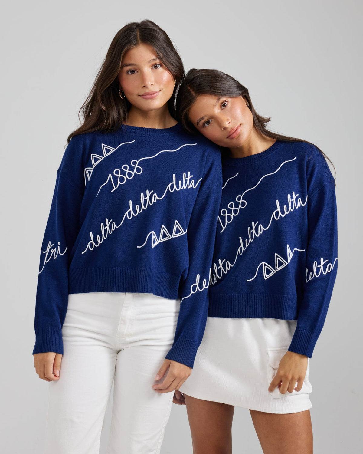 tri delta love letter sweater