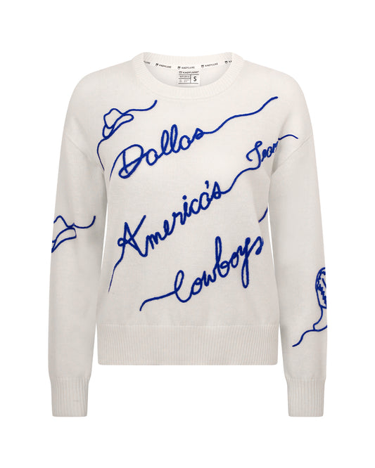 Dallas-Cowboys-Love-Letter-Sweater-White-Ghost