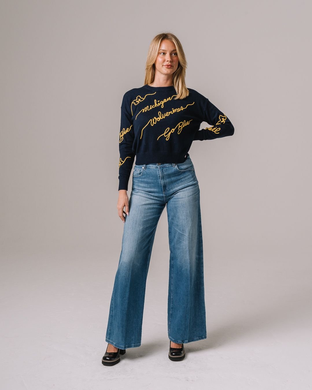 Michigan Wolverines Love Letter Sweater | KADYLUXE