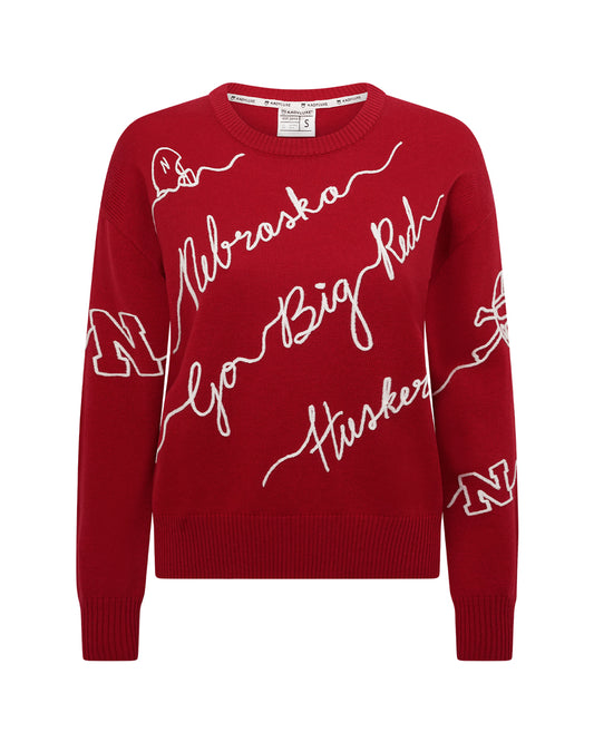 Nebraska-Huskers-Love-Letter-Sweater-Ghost