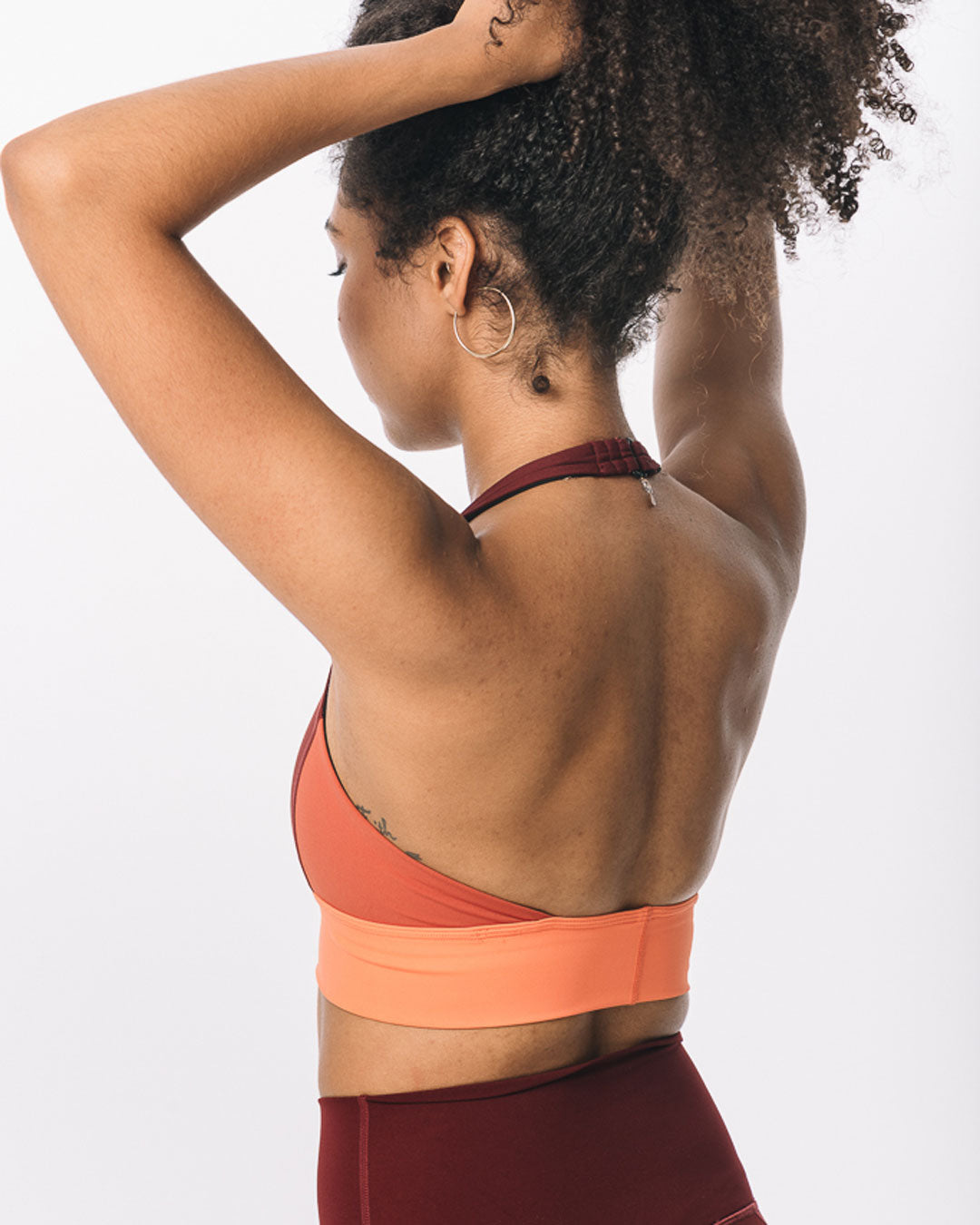  kadyluxe-womens-sports-bra-color-block-maroon-coral-sale