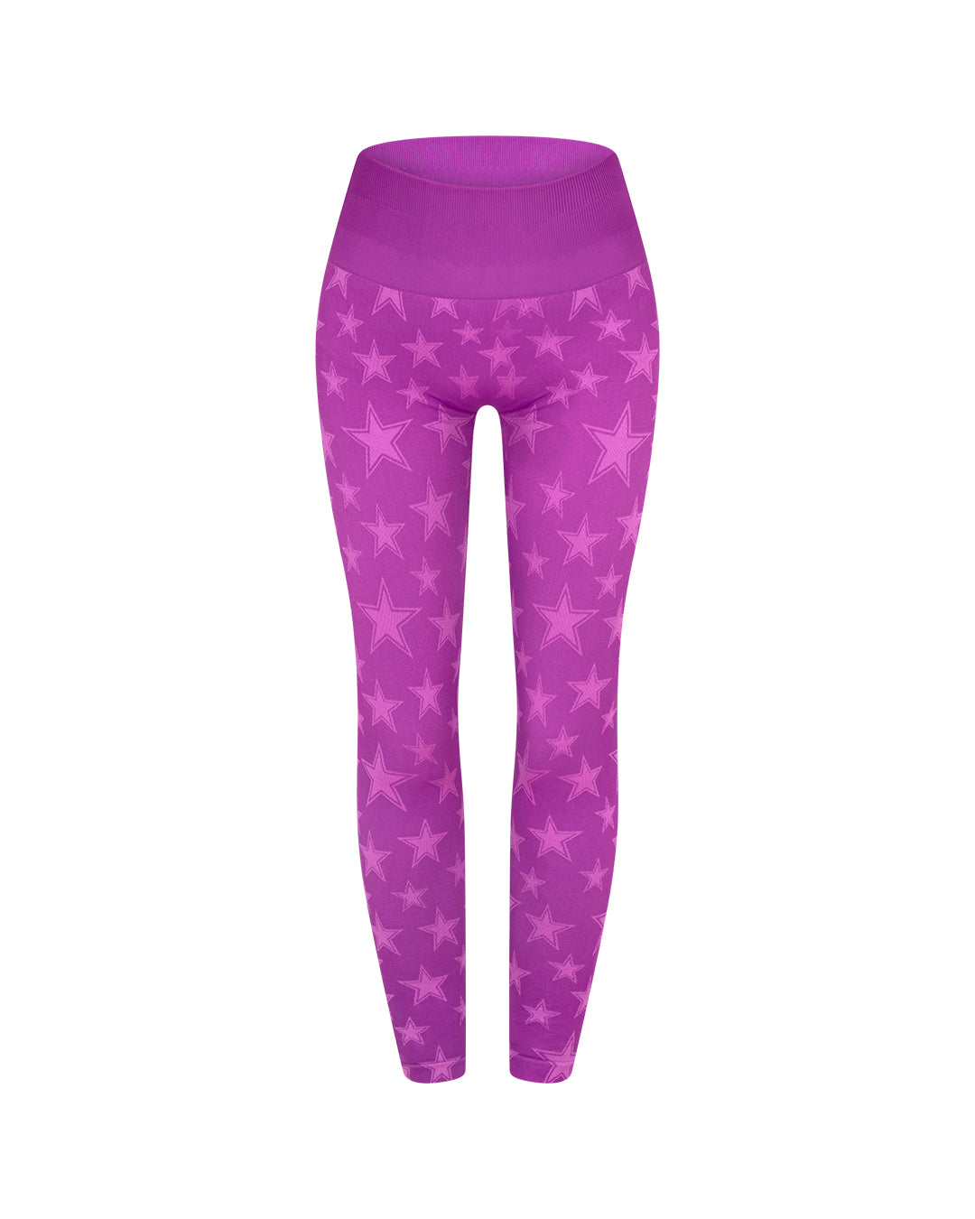 Dallas Cowboys hyper-violet all-over star print seamless legging by KadyLuxe.