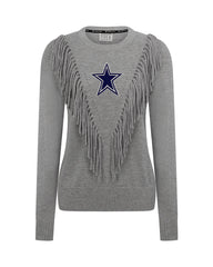 Dallas Cowboys Fringe Sparkle Sweater