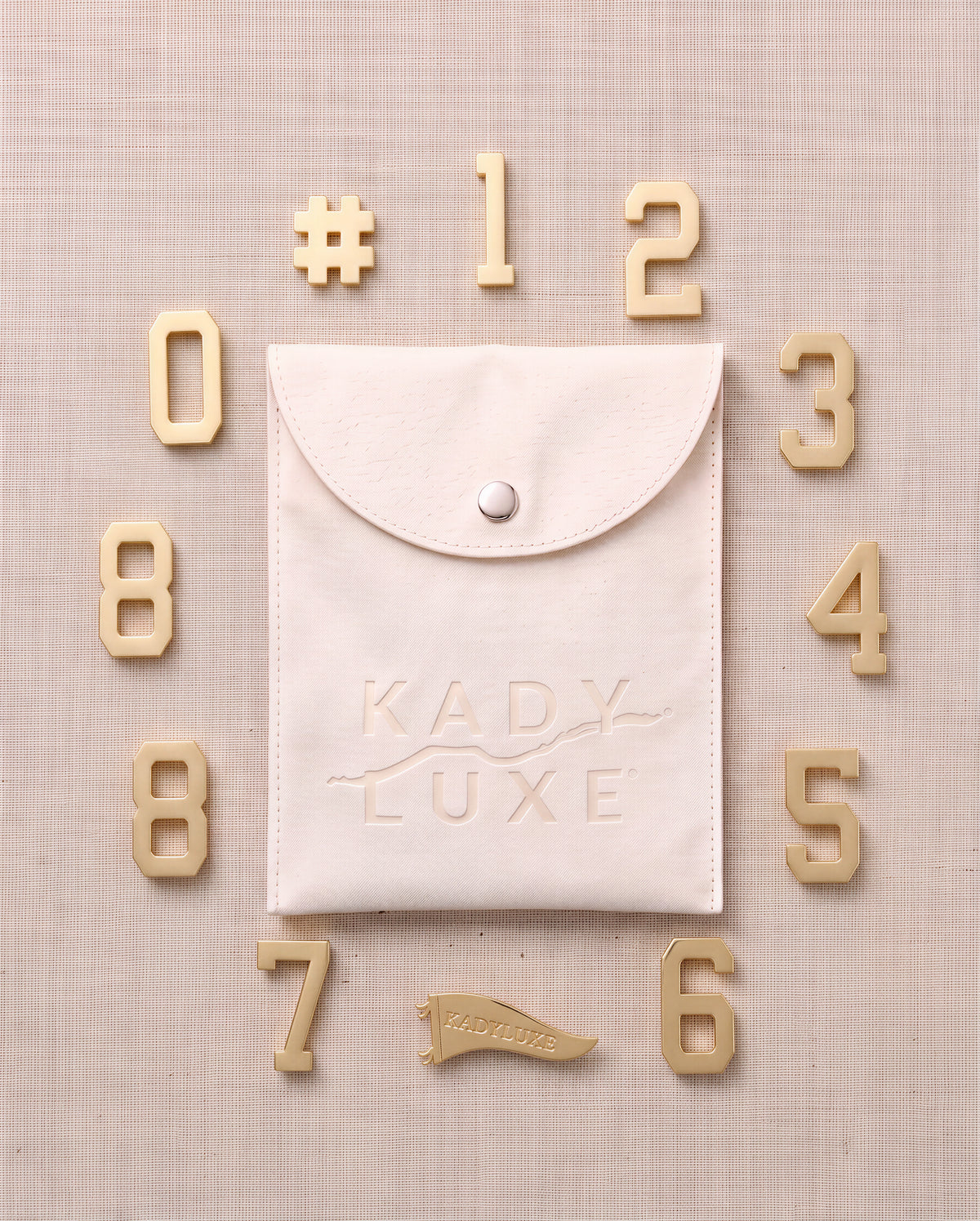 Gold Numbers Pin Pack