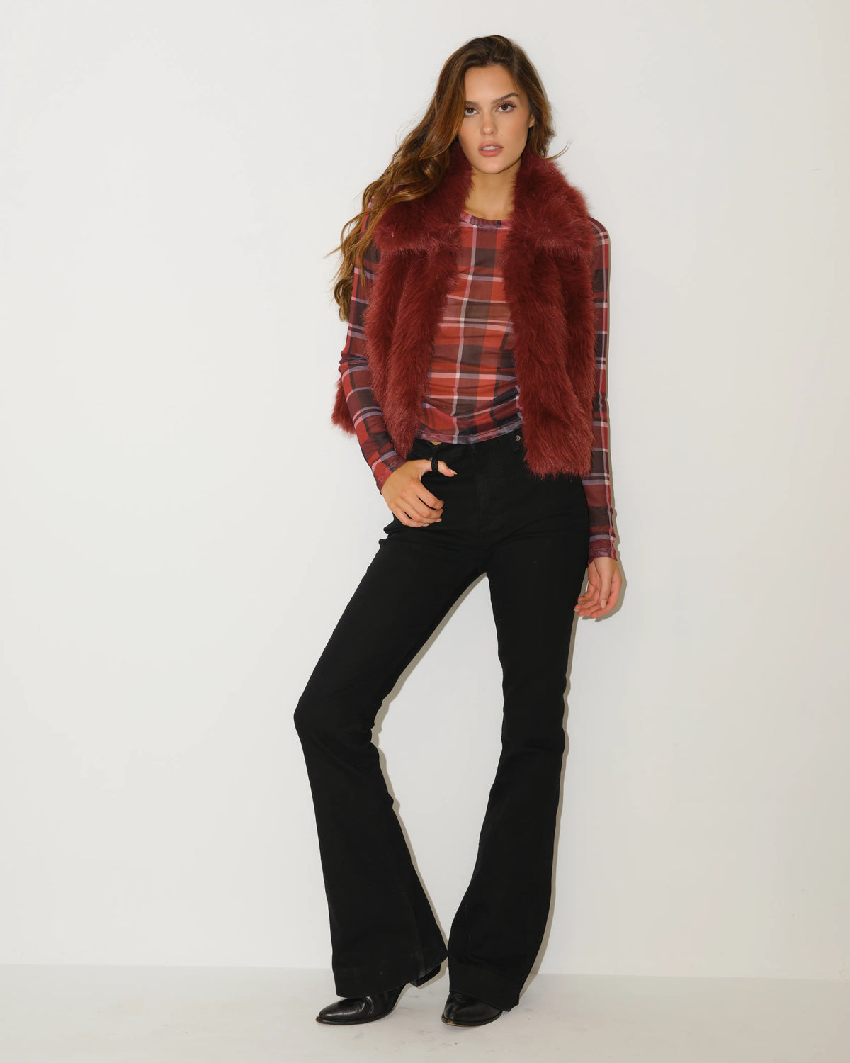Mesh Long Sleeve Top