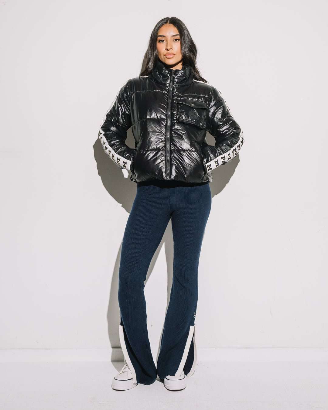 Michigan Wolverines Cargo Puffer | KADYLUXE
