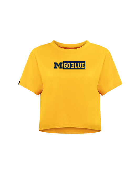 Michigan Wolverines® Go Blue Crop Tee