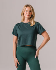 milky-silk-crop-tee-forestgreen