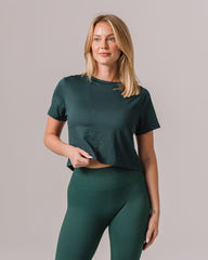 milky-silk-crop-tee-forestgreen