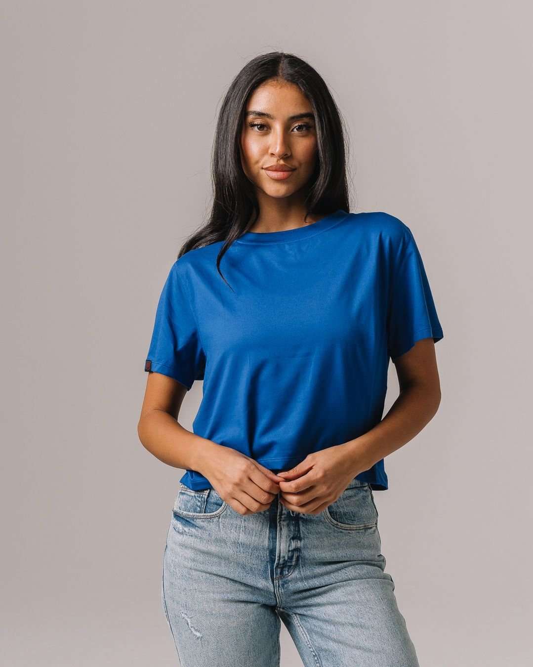 Milky Silk Crop Tee | KADYLUXE