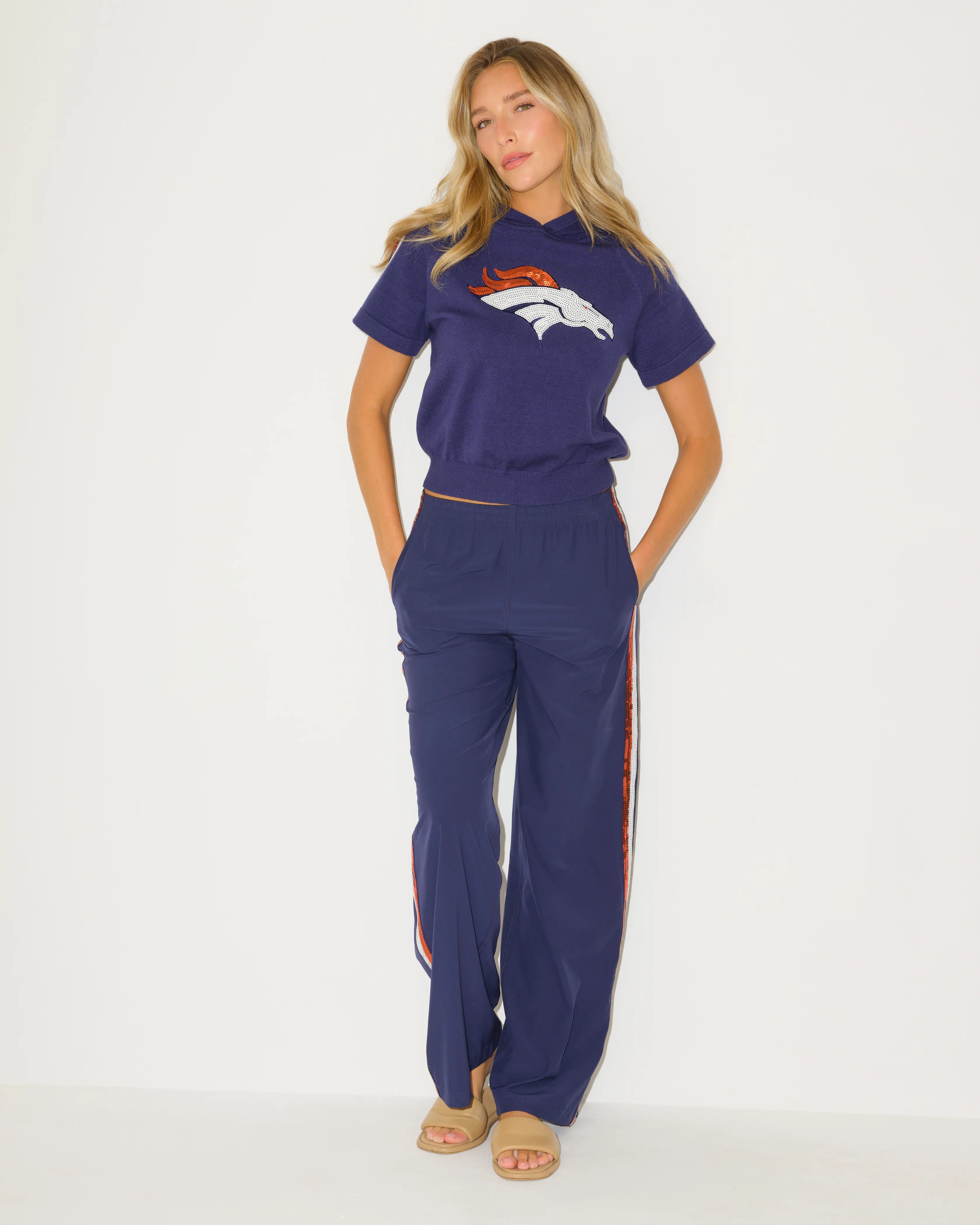 Denver Broncos Sequin Sweater