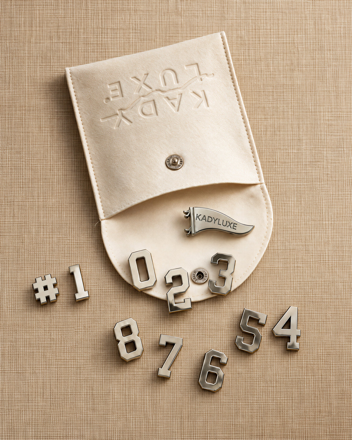 Silver Numbers Pin Pack