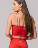 Ohio State Buckeyes KADYLUXE® womens cami bra red back view